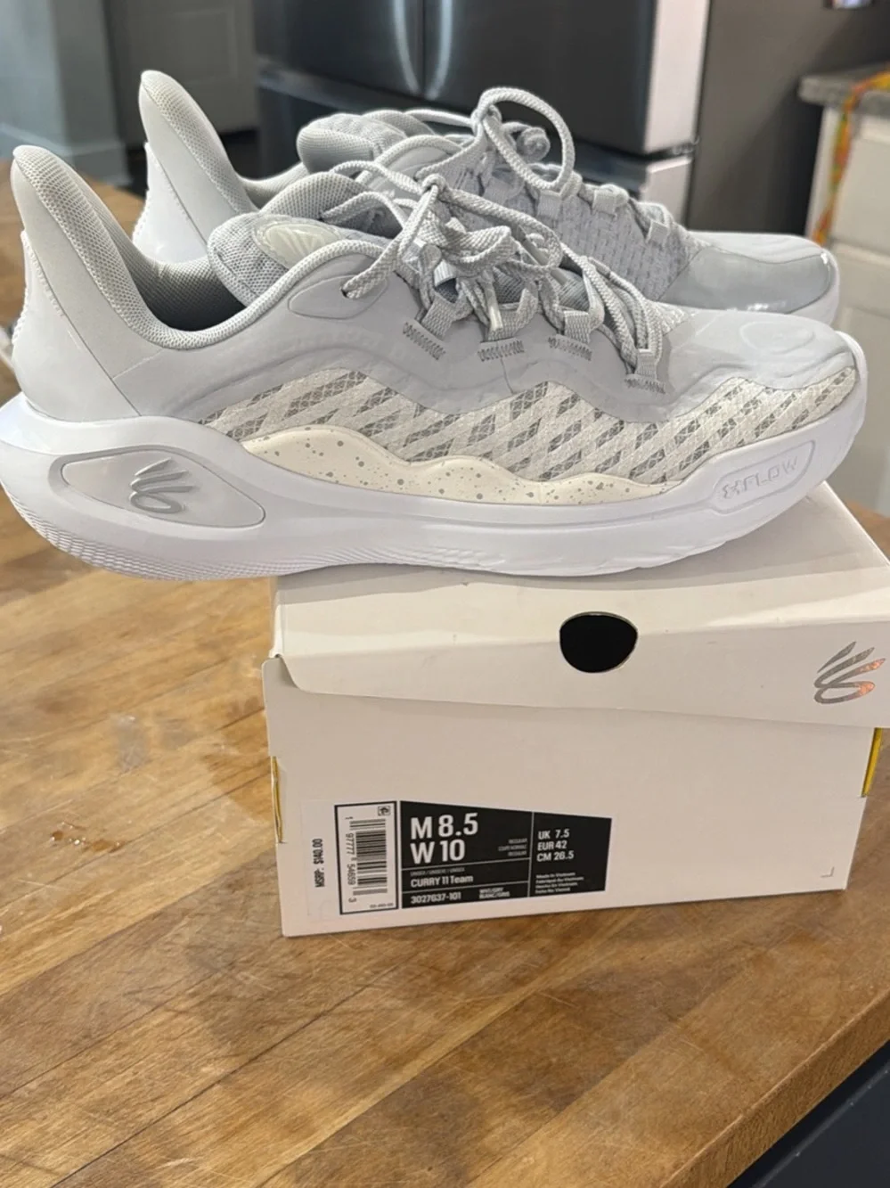 Curry 11- Neutral Gray Women’s Running Sneakers - Comfort Cushion